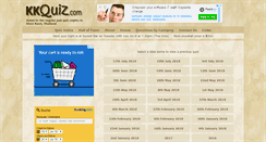 Desktop Screenshot of kkquiz.com