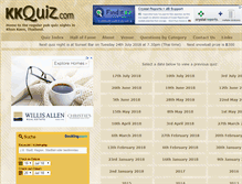 Tablet Screenshot of kkquiz.com